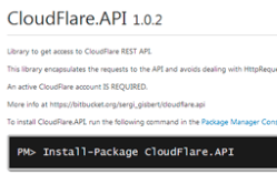 Cloudflare.API library